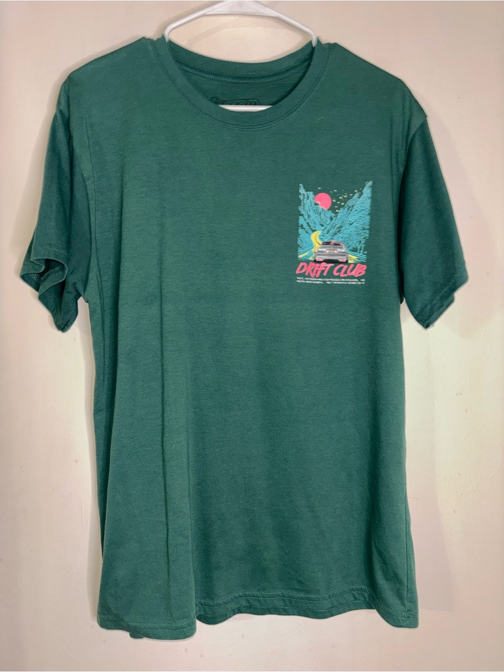 Drift Club Pocket Graphic Short-Sleeve Tee - Teal Green